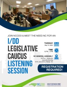 I/DD Legislative Caucus flyer